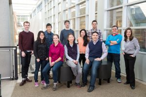 The award- winning Molecular Information Systems Lab research team includes: Front (left to right) — Bichlien Nguyen, Lee Organick, Hsing-Yeh Parker, Siena Dumas Ang, Chris Takahashi; Back (left to right): James Bornholt, Yuan-Jyue Chen, Georg Seelig, Randolph Lopez, Luis Ceze, Karin Strauss. Not pictured: Doug Carmean, Rob Carlson.Tara Brown Photography/University of Washington