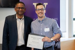 Filipp Demeschonok receives the Outstanding Professional Student Award for 2018.