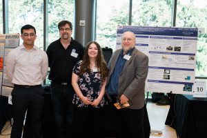 Winning team OceanLens ROV Underwater Recharging and Data Transfer made up of UW EE students Ishan Sharma, Jeffrey Chrisope and Rachel Kominek